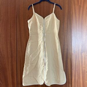 & Other Stories Linen Cream Dress